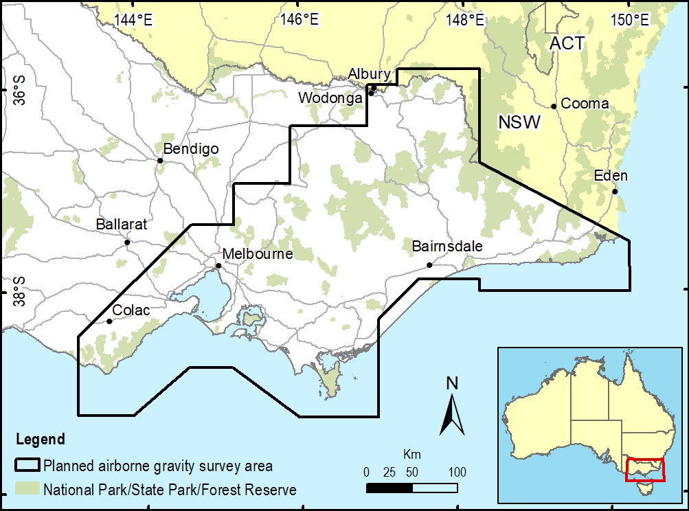 Airborne Gravity Survey area