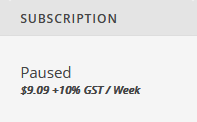 subscription paused