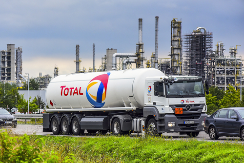 Total truck and refinery