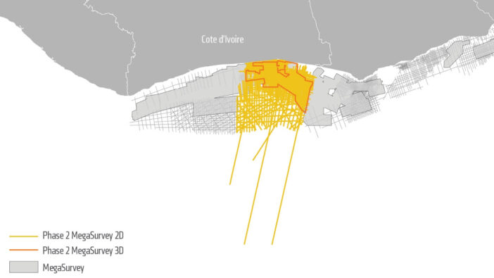 Phase two PGS CDI MegaSurvey West Africa 