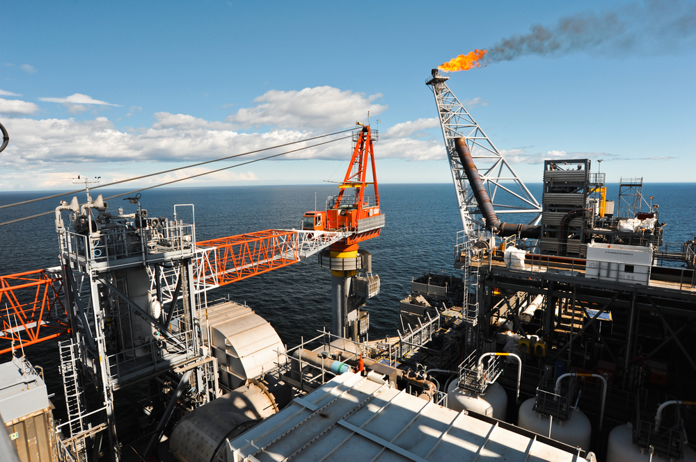 Shutterstock gas flaring offshore