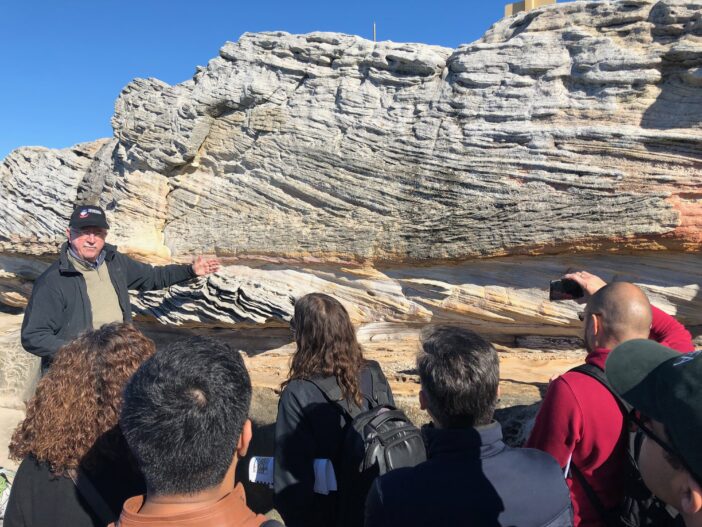 Subsurface team at Sydney outcrop