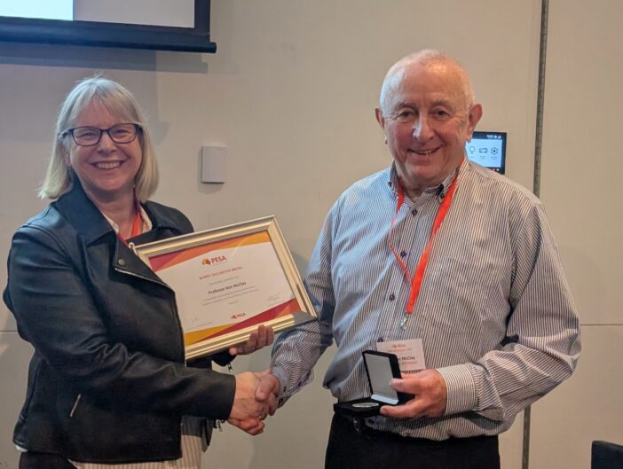 Ken McClay and Janny Spilsbury-Schakel at the 2026 PESA AGM
