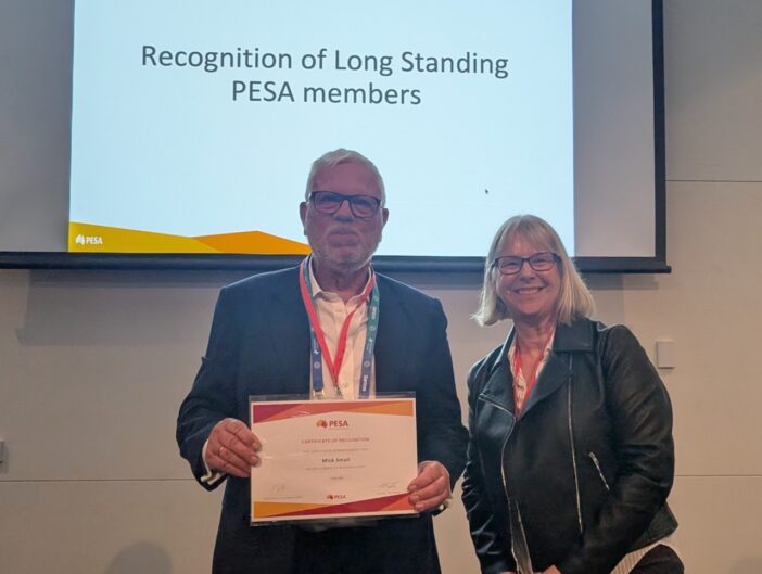 Mick Small and Janny Spilsbury-Schakel at the PESA AGM