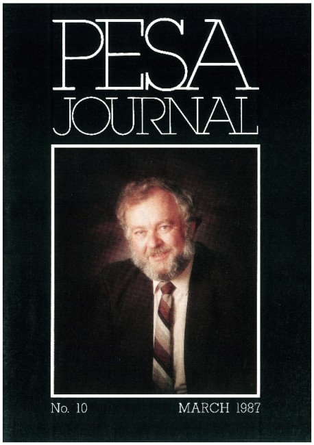 PESA Journal No 10, March 1987