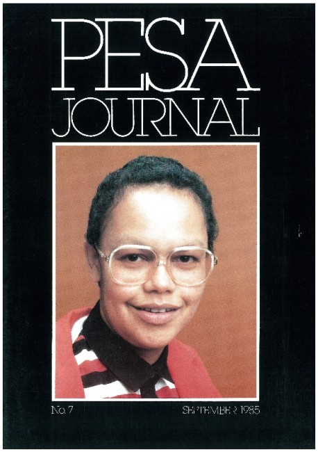 The 1985 PESA Distinguished Lecturer From Overseas