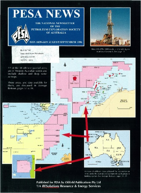 Acreage Release: 1996 Release Of Australian Offshore Acreage, Offshore Western Australia Acreage Release – Peter Baillie
