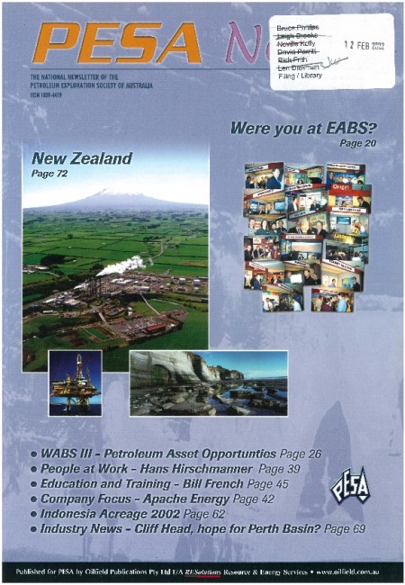 WABS III – The Third West Australasian Basins Symposium (WABS III) Odober 20th- 23rd, 2002